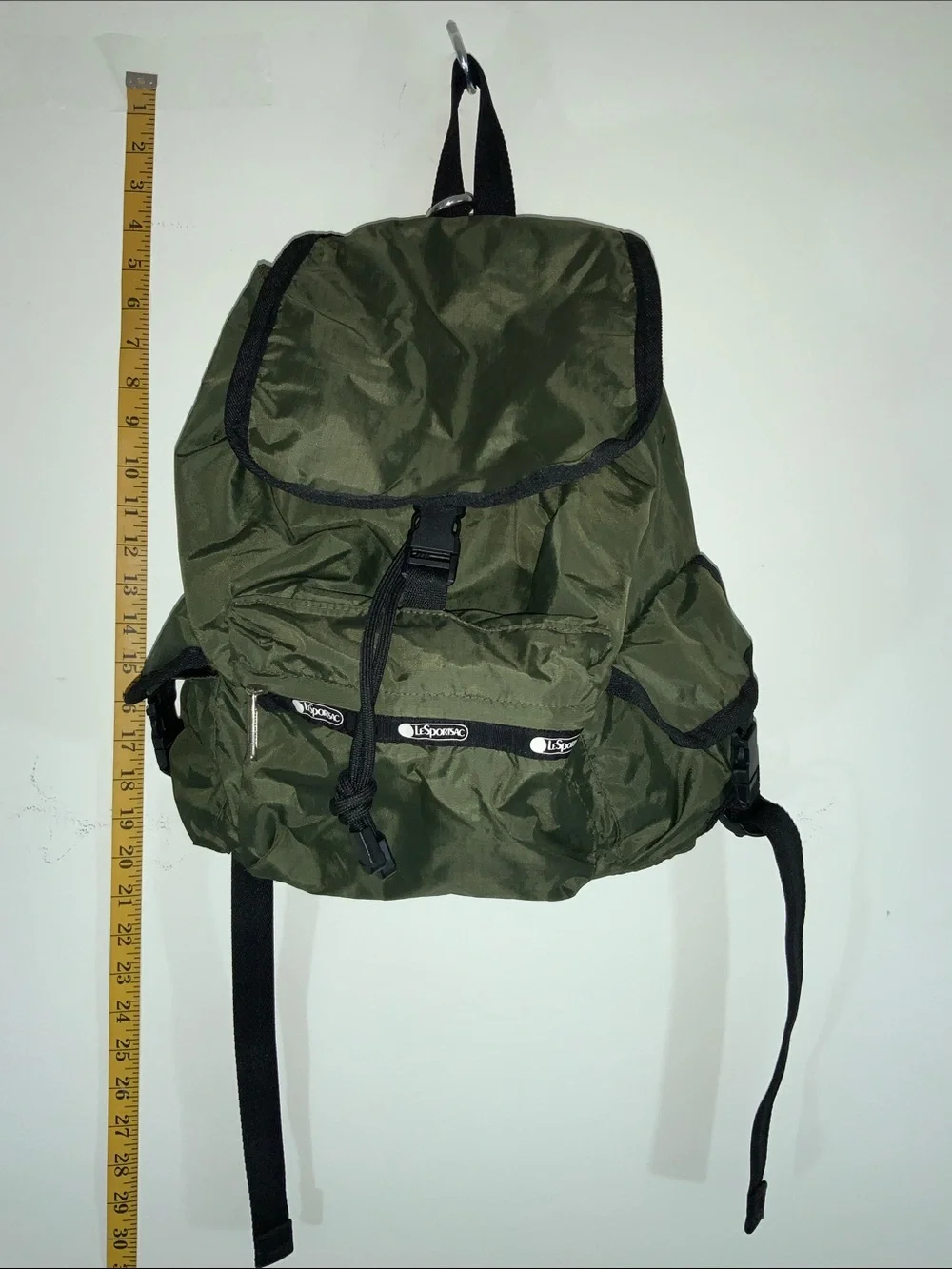 830 LeSportsac Wayfarer Lightweight Nylon Backpack - Loden Green